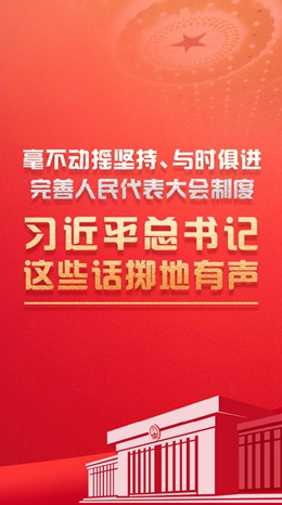 毫不動搖堅持、與時俱進完善人民代表大會制度 習近平總書記這些話擲地有聲